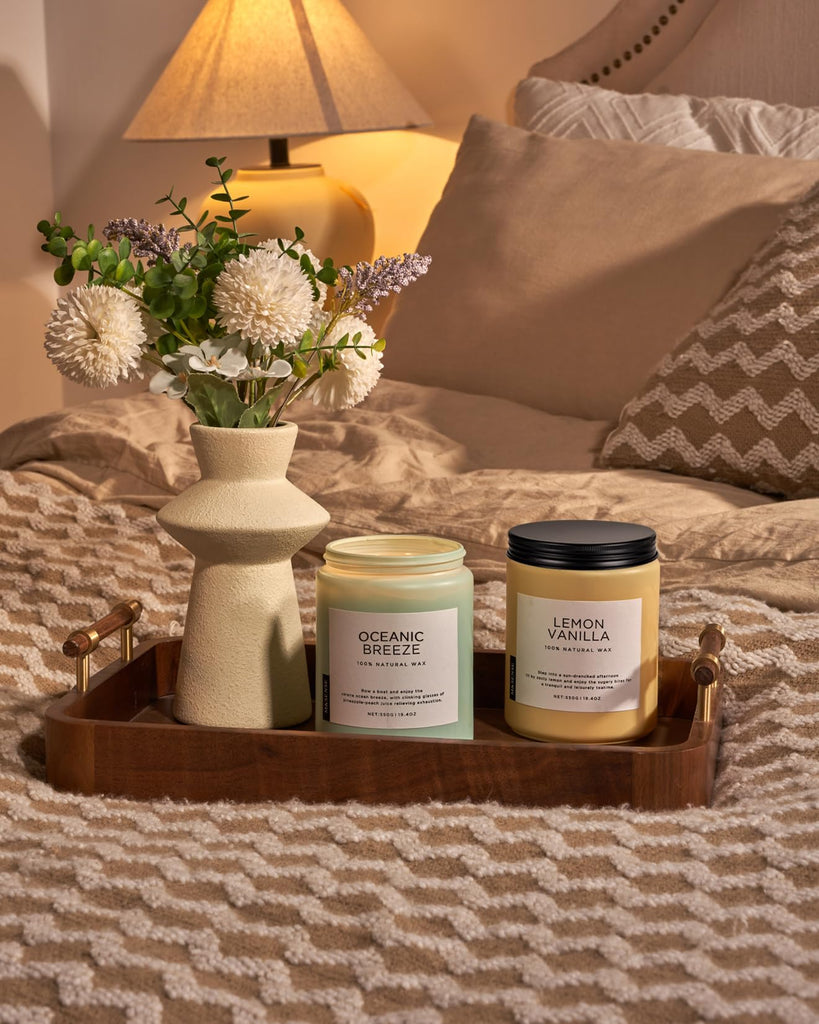 Candle Oceanic Breeze Home Scented, 19.4oz 110H Natural Soy Wax