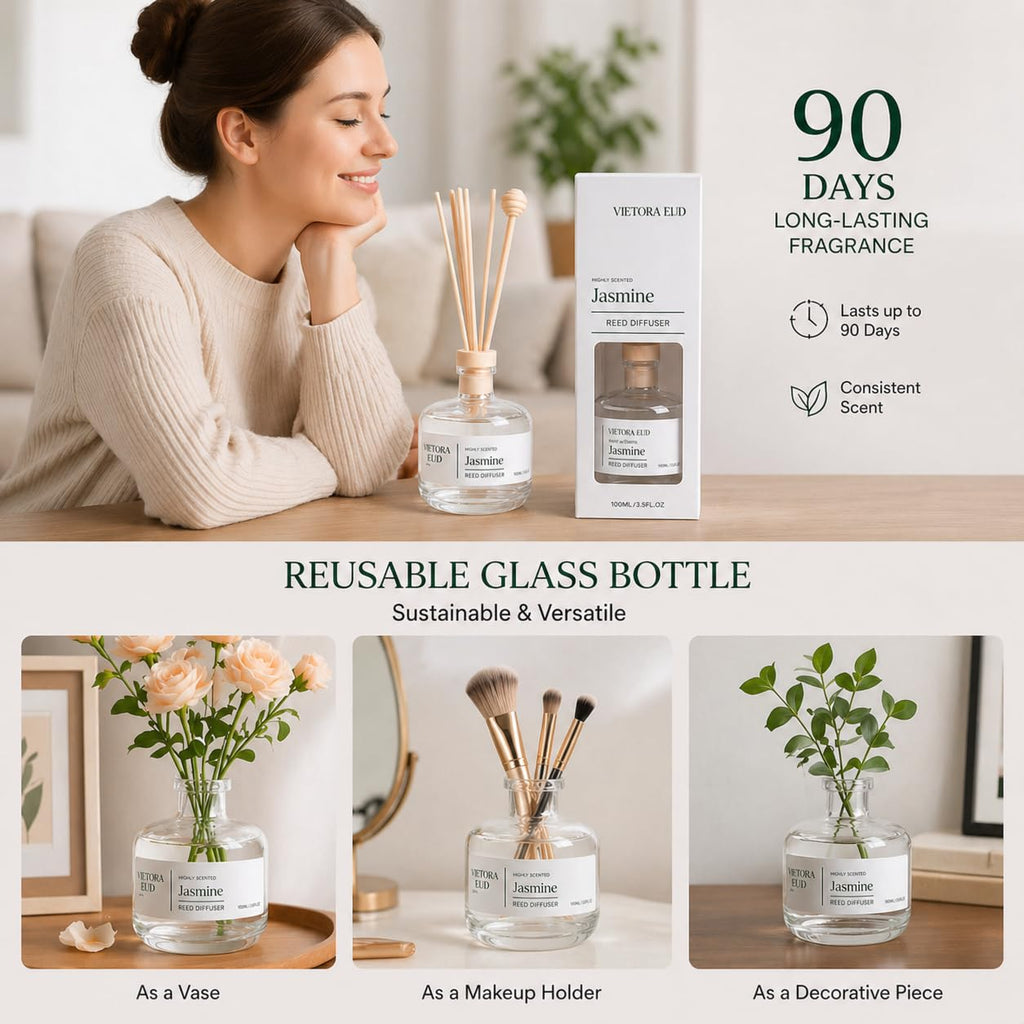 Jasmine Reed Diffuser, 3.5 Fl Oz