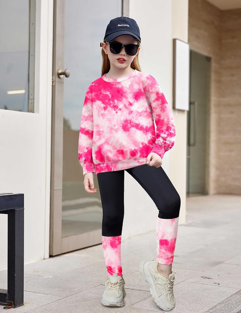 Toddler Girls Clothes 2 Piece Outfit Sweatshirt Patchwork Leggings