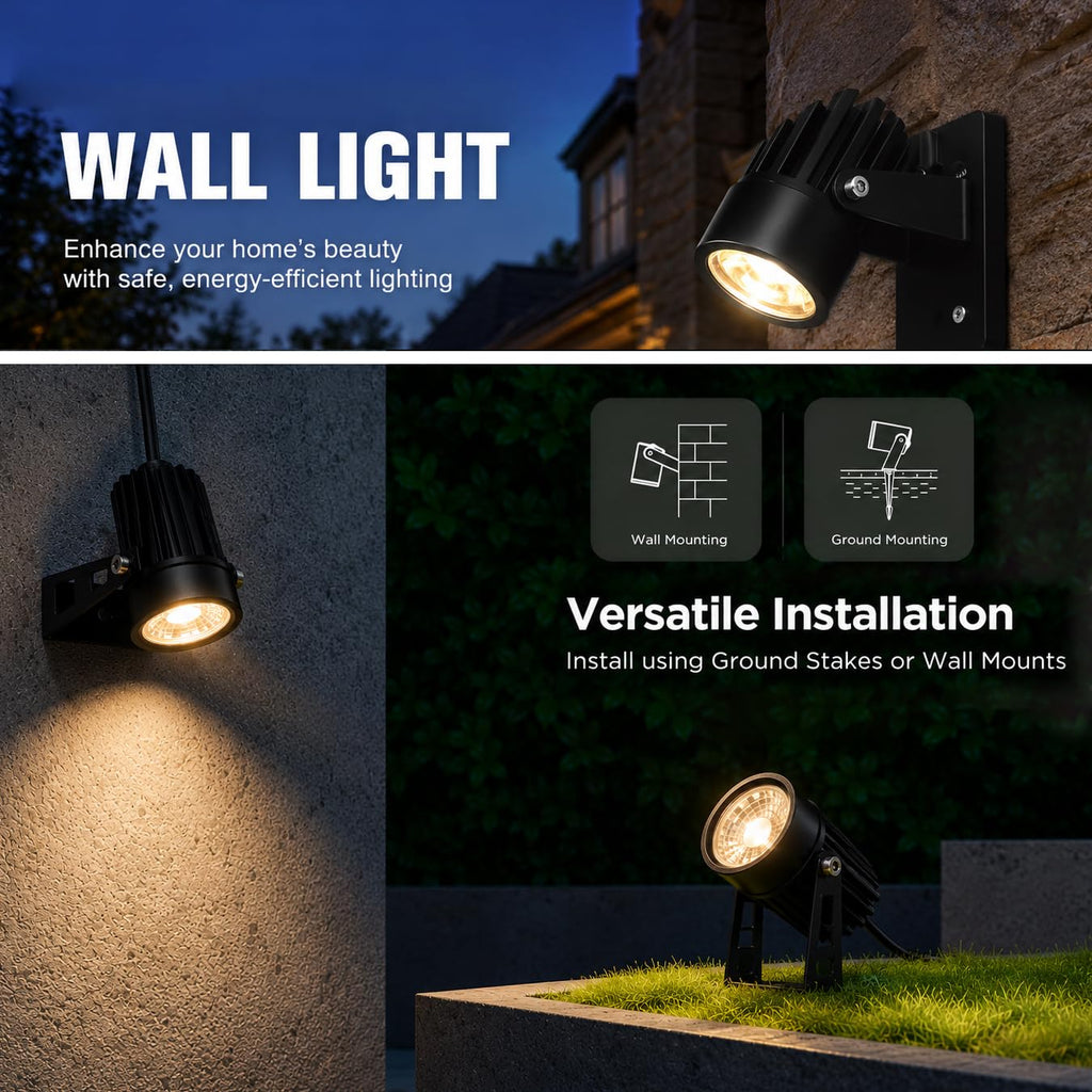 Low Voltage Landscape Lighting, Smart Outdoor Spot Lights 6 Pack