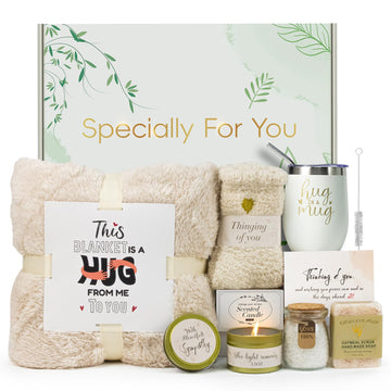 Sympathy Gift Baskets for Loss of Loved One, Bereavement Care Package for Women, Condolence Gift for Mom, Dad