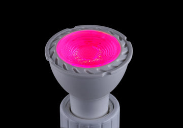 UL-Listed MR16 GU5.3 LED Bulbs, 5 Watt, Dimmable 500 Lumen, Pink, 36°Beam Angle, 12V, 50W Halogen Equivalent