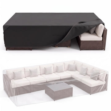Outdoor Furniture Cover 600D Waterproof Patio Sofa Cover 111" X 74"