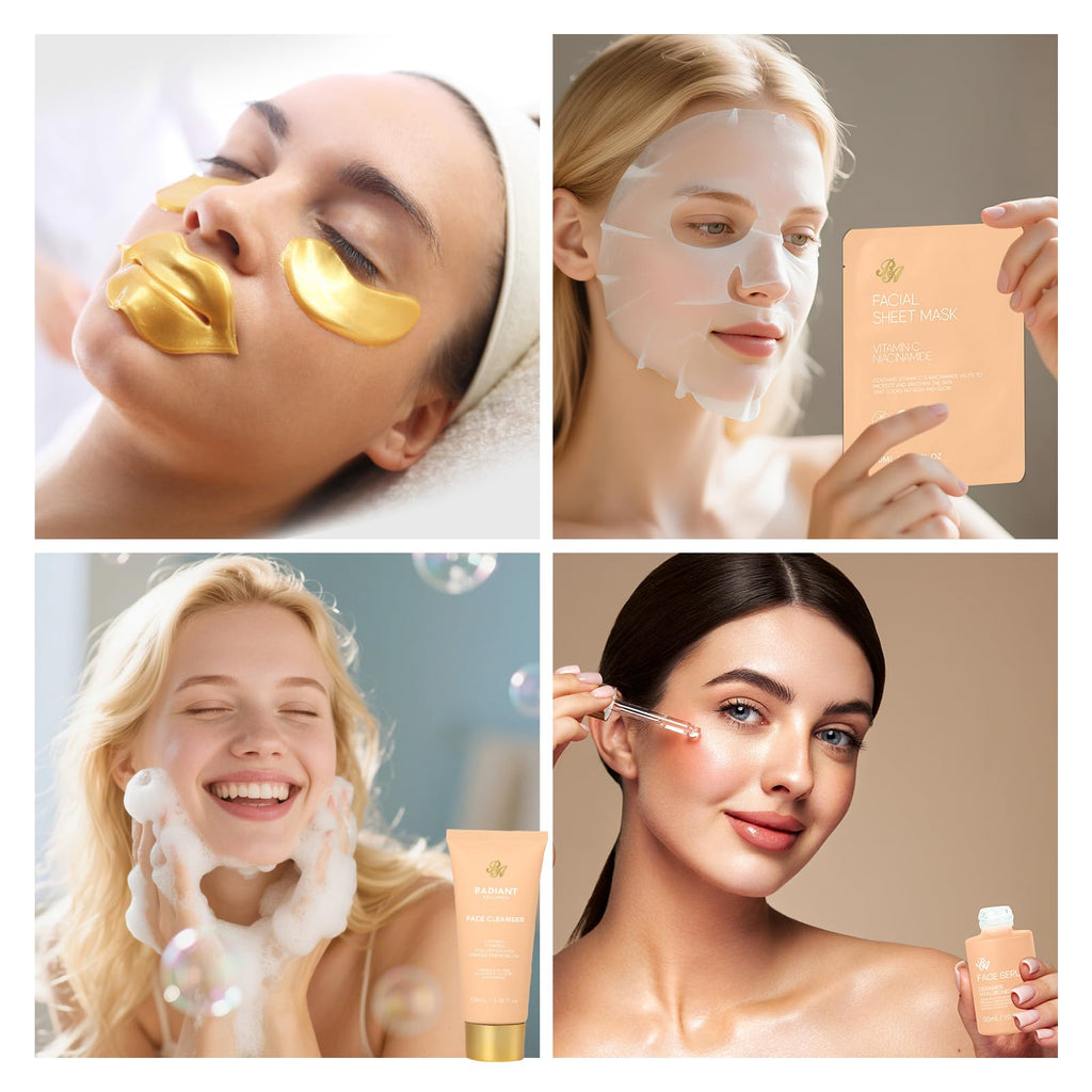 Gifts for Women, 35 Pcs Home Spa Gift Basket, Hydrating Face Skin Care Set