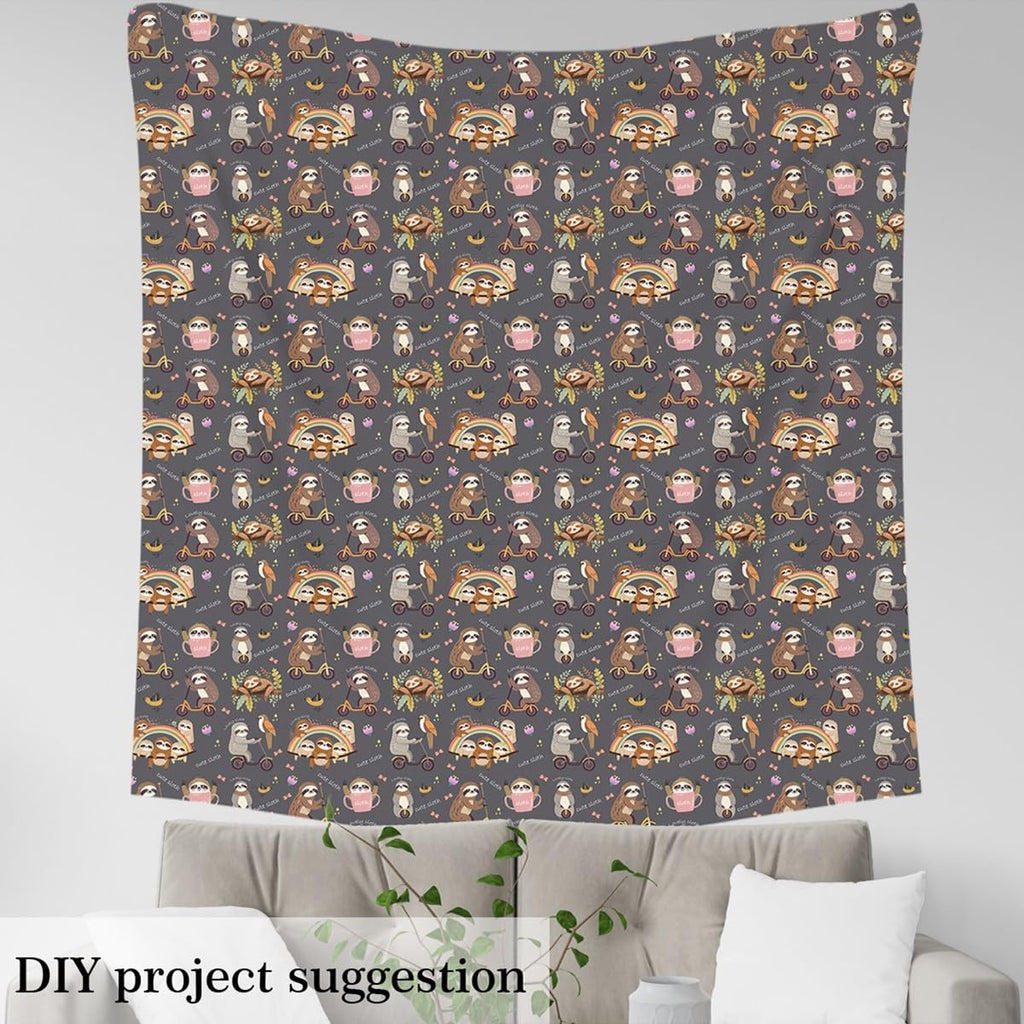Sloth Chairs Animal Upholstery Fabric 5 Yards Soft