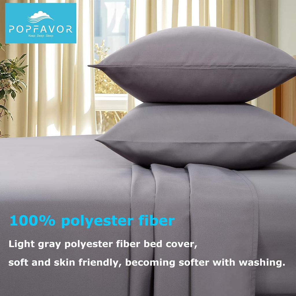 Deep Pocket King Sheet Set - 4 Piece Kingsize Bed Sheets - Breathable & Cooling - Hotel Luxury-Easy Care Moisture