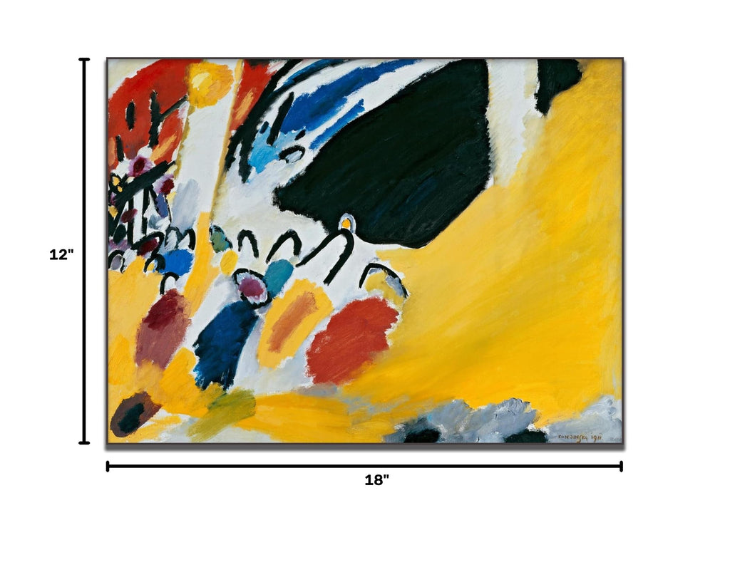 Wassily Kandinsky Canvas Wall Art - Impression Iii Art Poster - Abstract Art Painting Printed Picture - Famous