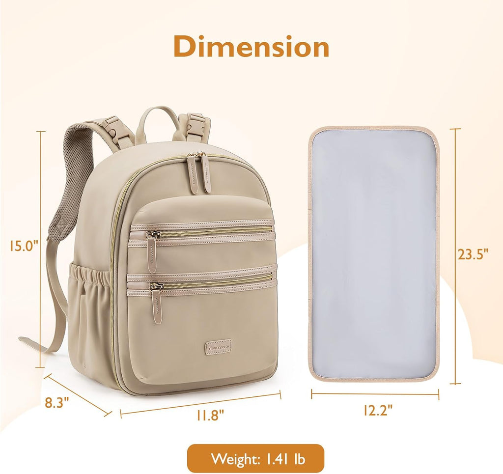 Diaper Bag Backpack, Neoprene Mini Travel Bag for Newborn