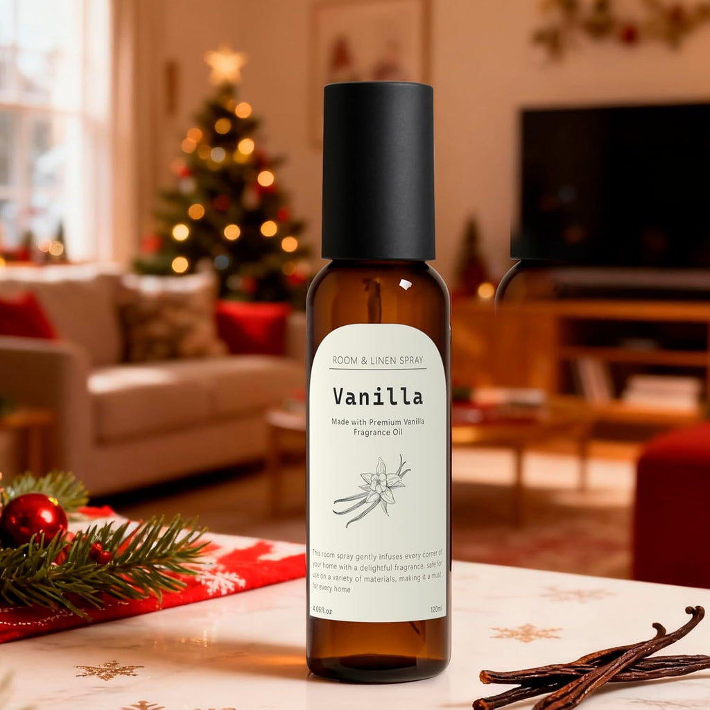 Vanilla Fragrance Room Spray, Long-Lasting Room Freshener and Kitchen, Air Freshener Spray, Odor Eliminator, 2 x 4.06 - Set of 2