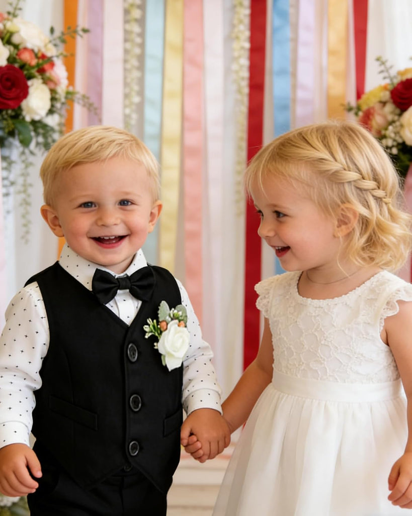 Baby Boy Baptism Outfit Suit Set Christening Formal