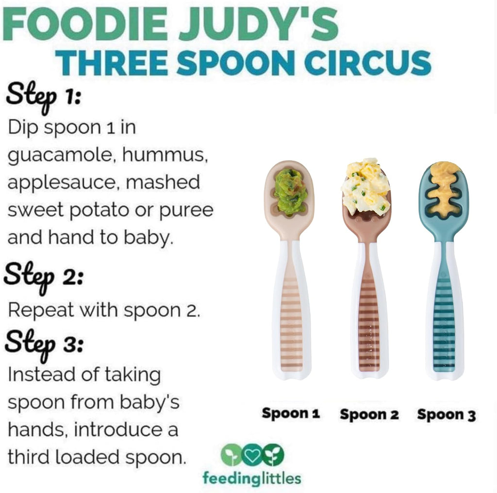 Feeding Littles Baby Spoons 6 Months, Pack Neutrals