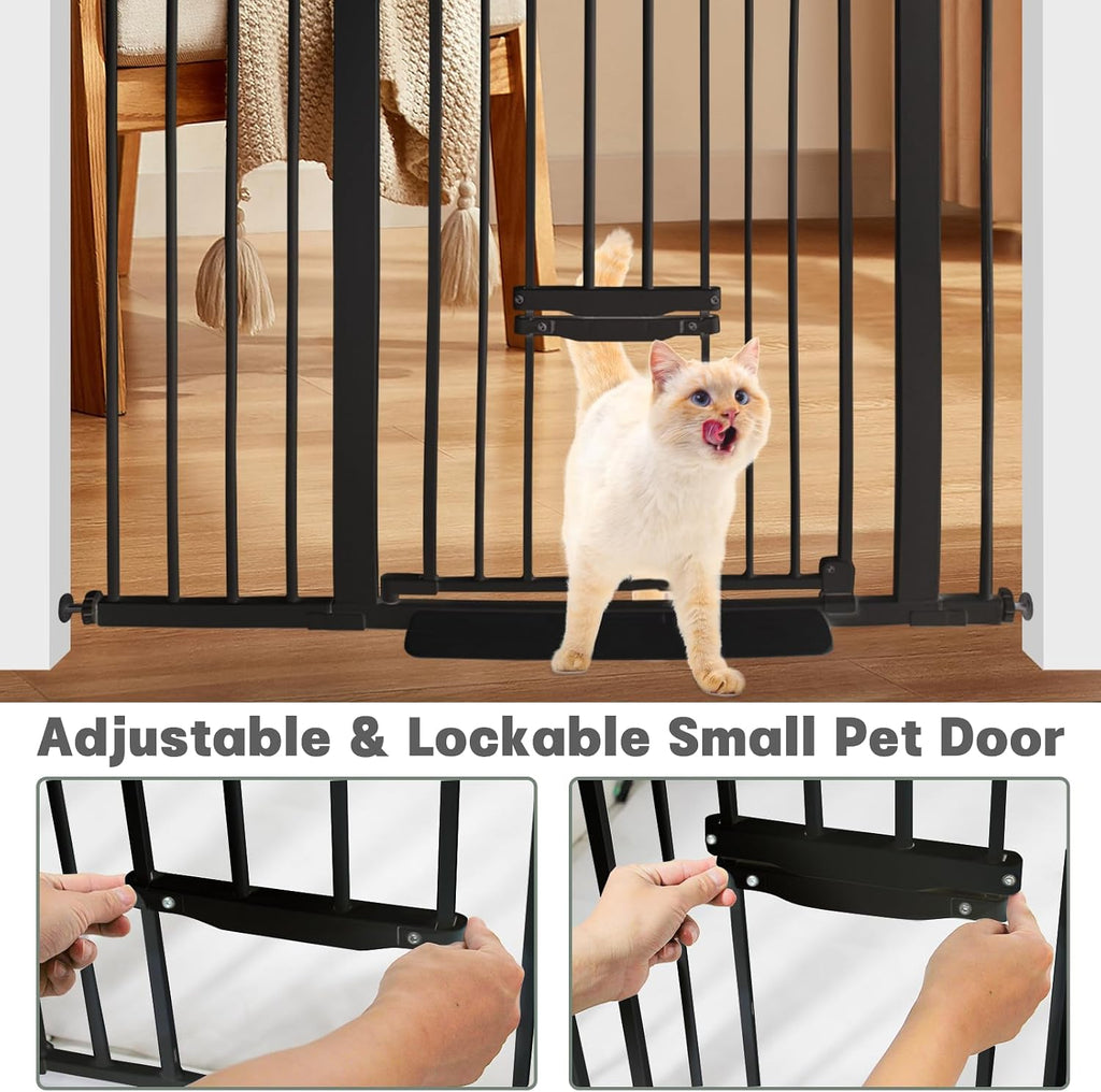 37 Inch Tall Baby Gate with Small Cat Door