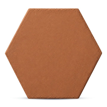 Lincoln Hexagon Saltillo Tile 8.5" x 7.5" | Unsealed Handmade Mexican Tile - (20, 8.5" x 7.5" Hexagon Saltillo)