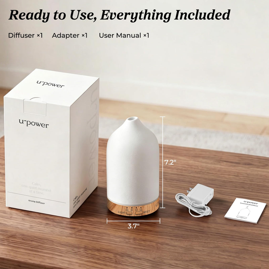 180mL Ceramic Essential Oil Diffuser Aromatherapy Diffuser