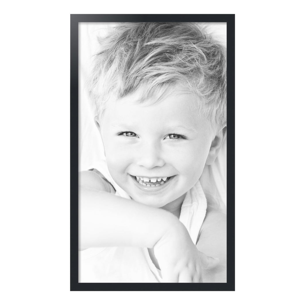 23x40 Inch Black Picture Frame, This 1.2500 Inch Custom Poster Frame is Black - Comes with Acrylic and Corrugated