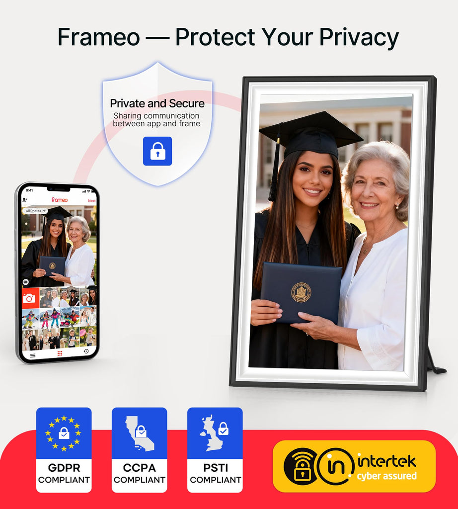64GB Frameo 15.6" Digital Picture Frame WiFi, Large Electronic Photo Frames