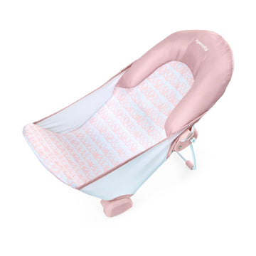 Foldaway Position Bather, Position Adjustable Support Baby Bath seat for Sink or Bathtub, Ages 0-6 Months, up to