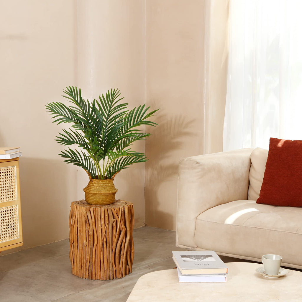 Fake Majesty Palm Plant 2Ft Artificial Plants Indoor with Basket
