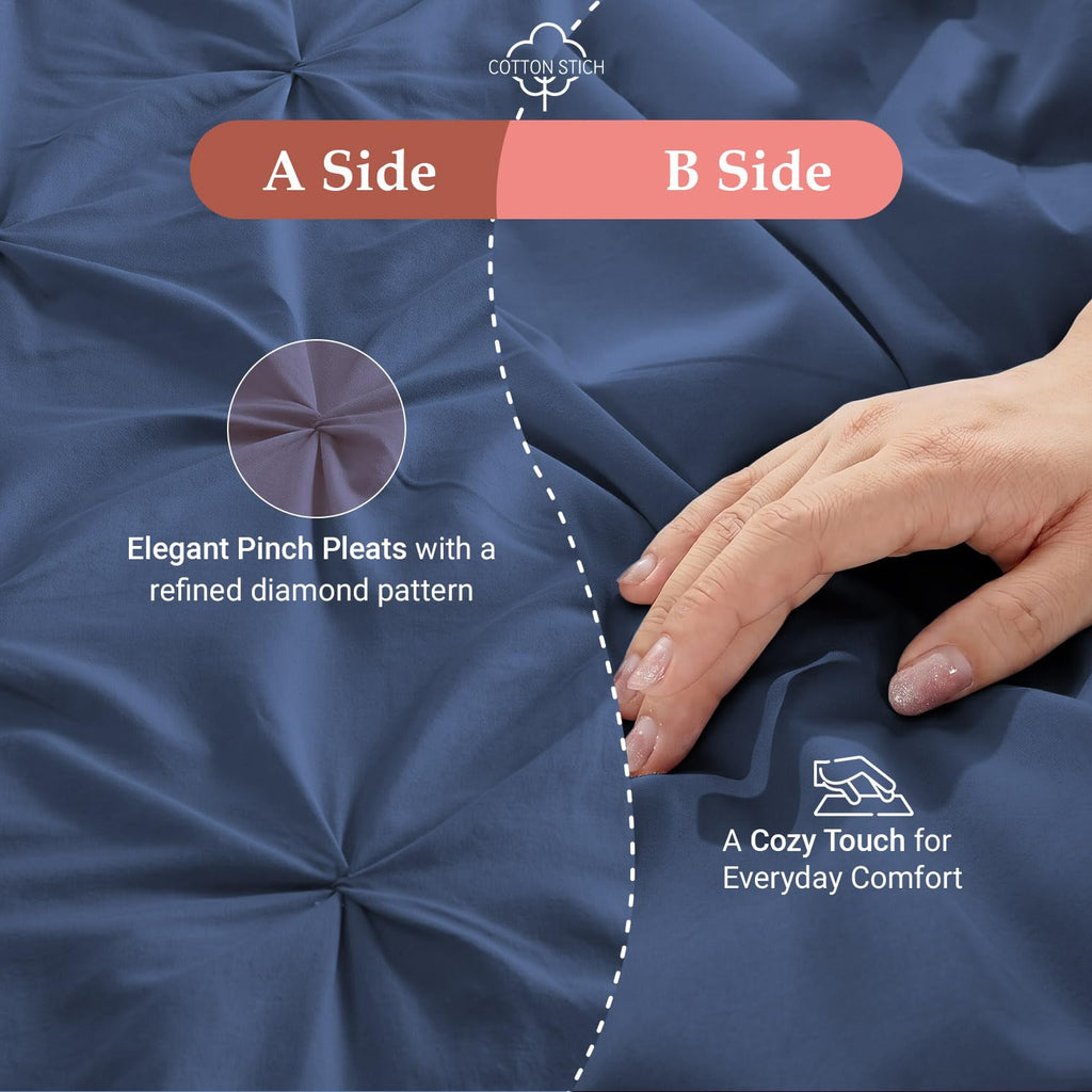 Pinch Pleated Pillow Shams Set of 2 Euro/European 24x24 - 600 Thread Count 100% Egyptian Cotton Decorative Pillow