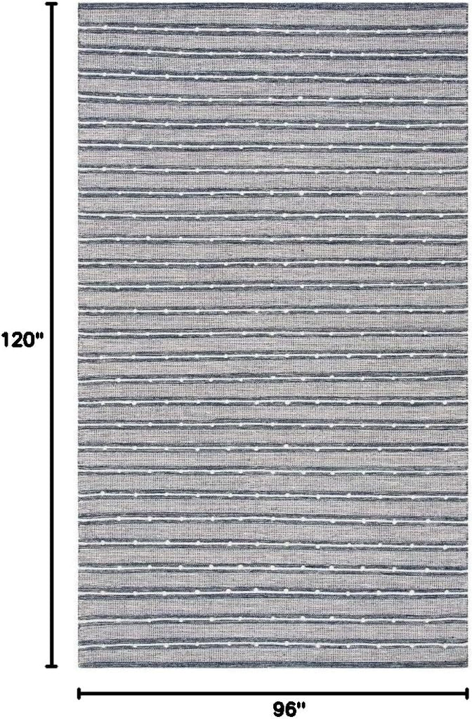 Striped Kilim Collection Navy / Blue STK513N Handmade Flatweave Cotton Area Rug