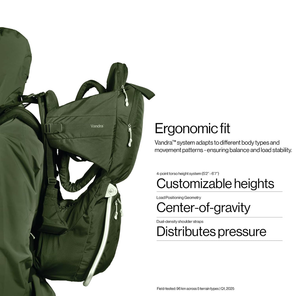 TM Forest - Scandinavian Hiking Baby Carrier Backpack - Gravity LockTM Hard-Shell Frame - Nest Child Carrier