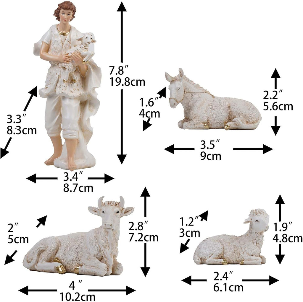 Nativity Set Christmas Scene Set Figurines Statue 8 Inch 11 Pcs