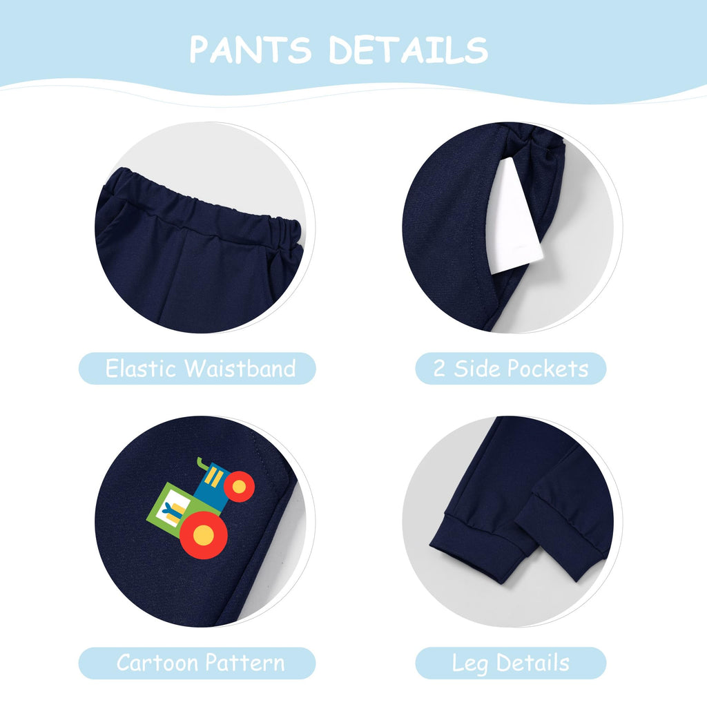 Toddler Boy Clothes Fall Winter Outfit 2 Piece Sweatsuit Set