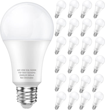 150 Watt Equivalent LED Light Bulb, A21 Bright Daylight White 5000K