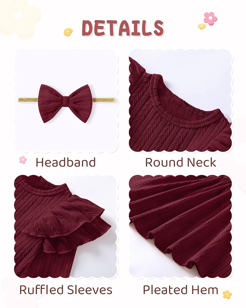 Toddler Girls Dress Little Kids Fall Winter Clothes