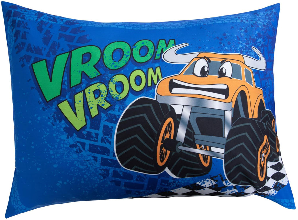 Monster Trucks Bedding Toddler Bed Sheets - 2-Piece Toddler Bed Sets for Boys Crib Size, Fitted Crib Sheet & 20x30