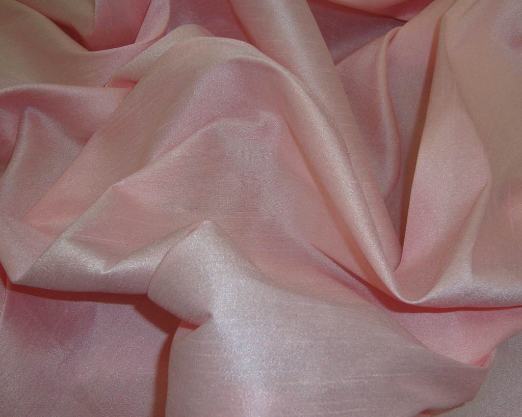 Pink Ice Shantung Dupioni Fabric Per Yard