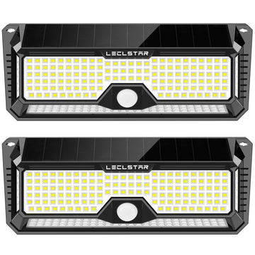 Solar Outdoor Lights - 4000Lm 268 LED Motion Sensor Lights Outdoor, IP65 Waterproof Led Security Lights Bright Solar
