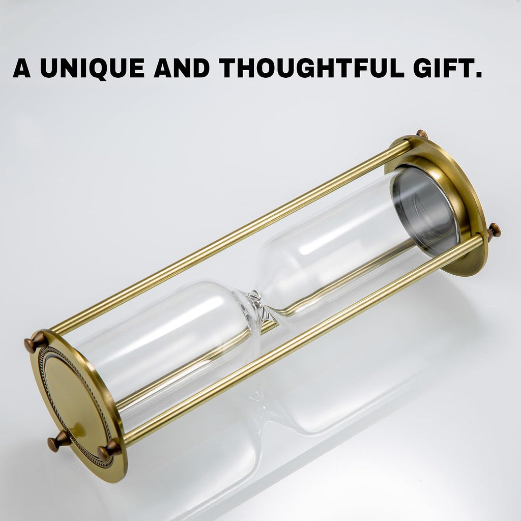 Butterfly Memorial Hourglass Urn for Ashes - Brass Finish