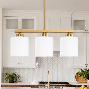 Brushed Gold Kitchen Island Lighting