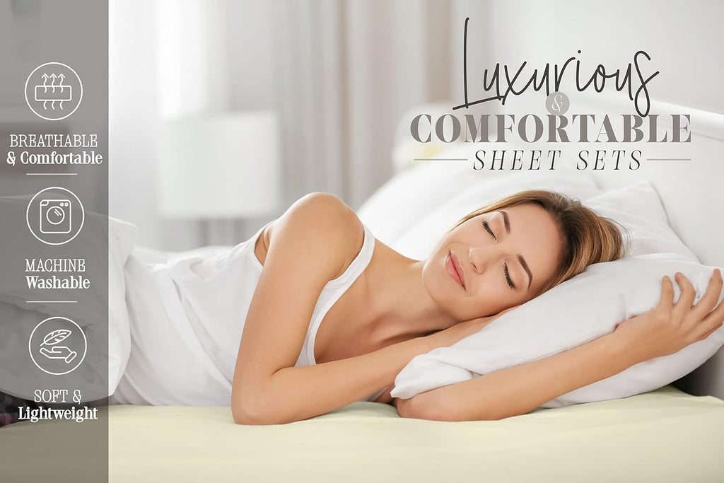 and Coziest 6-Piece Sheet Set - 1500 Premium Hotel Quality Microfiber - Deep Pocket, Wrinkle Resistant
