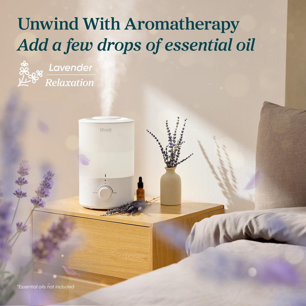 Humidifiers, Quiet, 3L Cool Mist, Essential Oil Diffuser