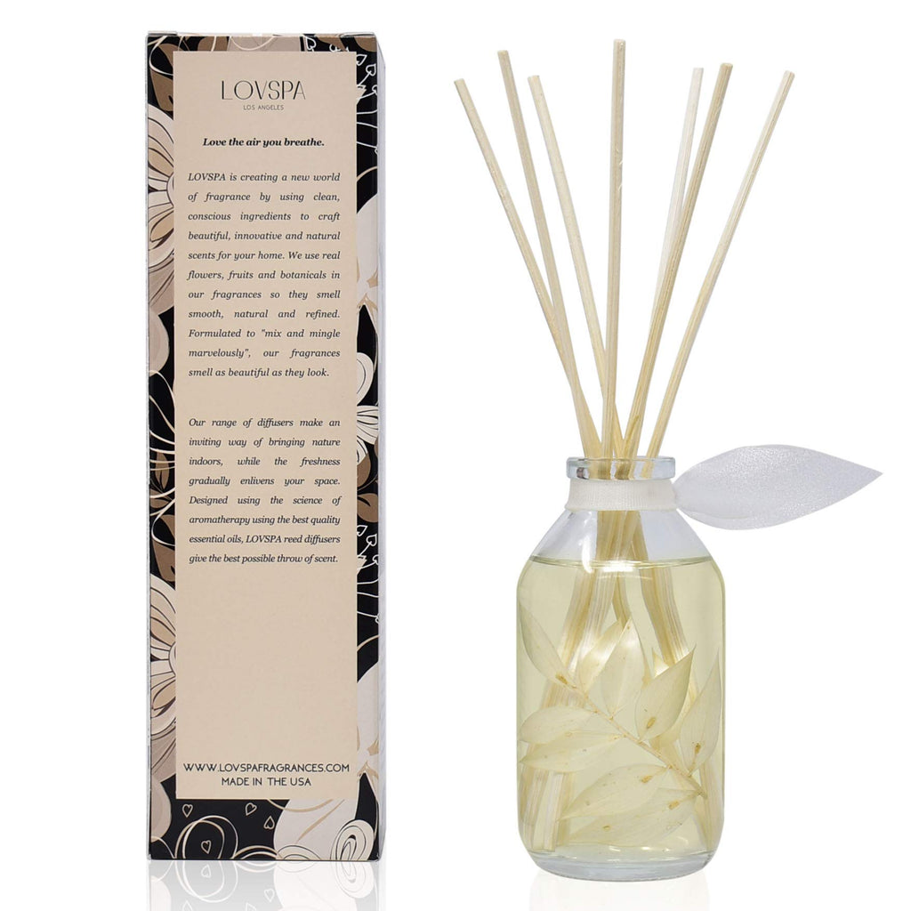 Reed Diffuser Set - Coconut & Eucalyptus Scented Diffuser with Sticks