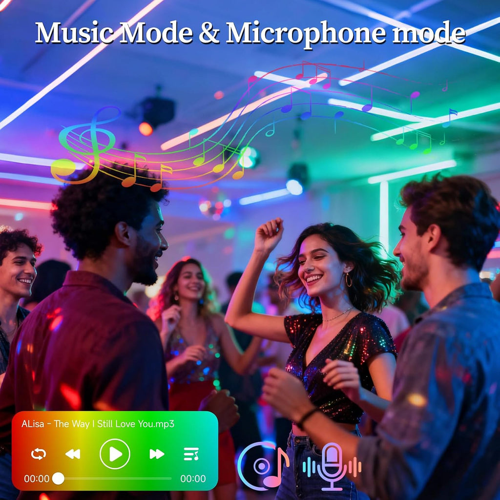 Smart Light Bulbs, Color Changing Smart Bulb Work with Alexa & Google Assistant, 2.4GHz WiFi Bluetooth LED Light