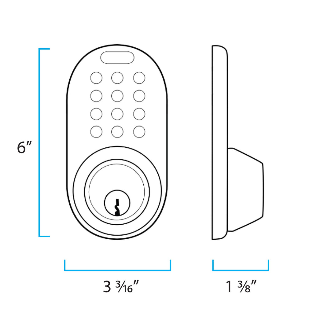 Electronic Touchpad Entry Keyless Deadbolt and Passage Knob Combo, Satin Nickel