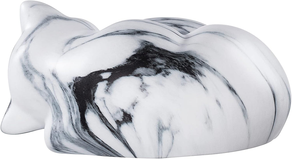 Pet Urns, Sleeping Resin Cremation Cat Urn, Cat Urns for Ashes, Small Animal Urn (White)...