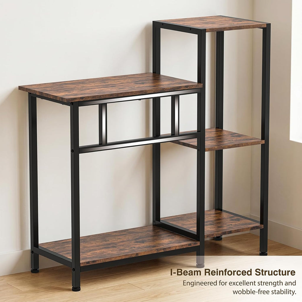5/10 Gallon Fish Tank Stand with Storage Shelves Wood Aquarium Stand