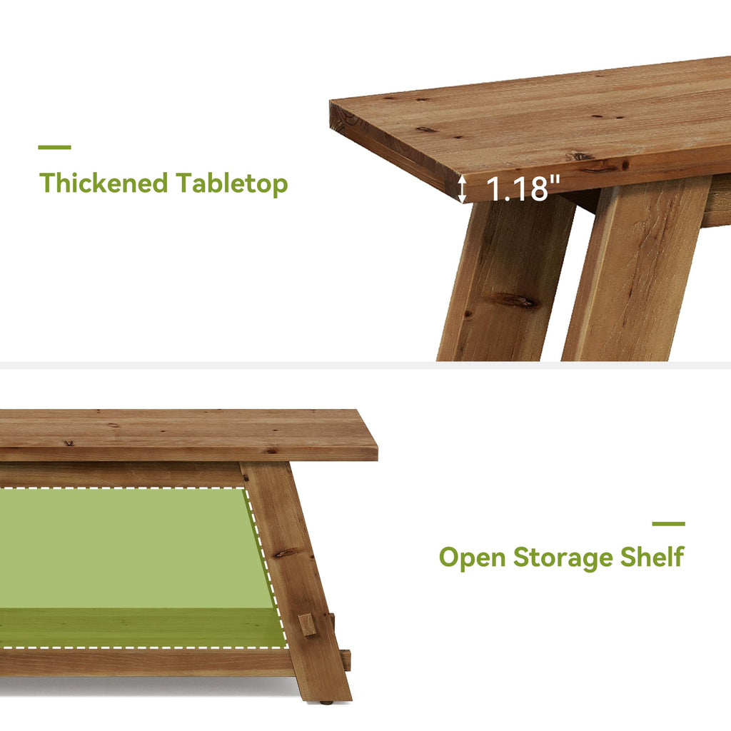 78.74-Inch Solid Wood TV Stand for TVs Up to 90 Inches