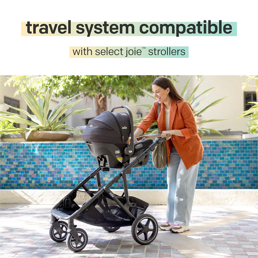 Joie Mint Latch Baseless Infant Car Seat - Lightweight, Built-in Rigid Lower Anchor Attachments and Side-Impact