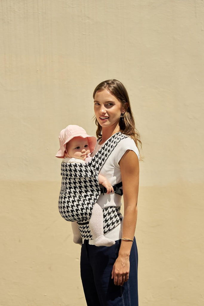 Baby Carrier Newborn to Toddler with Head Support, Houndstooth