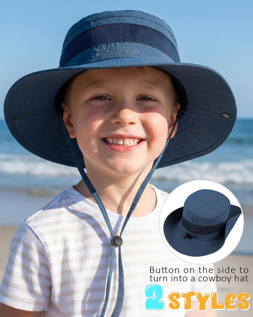 Kids Sun Hat UPF 50+ Toddler Bucket Summer Hat Fishing Outdoor