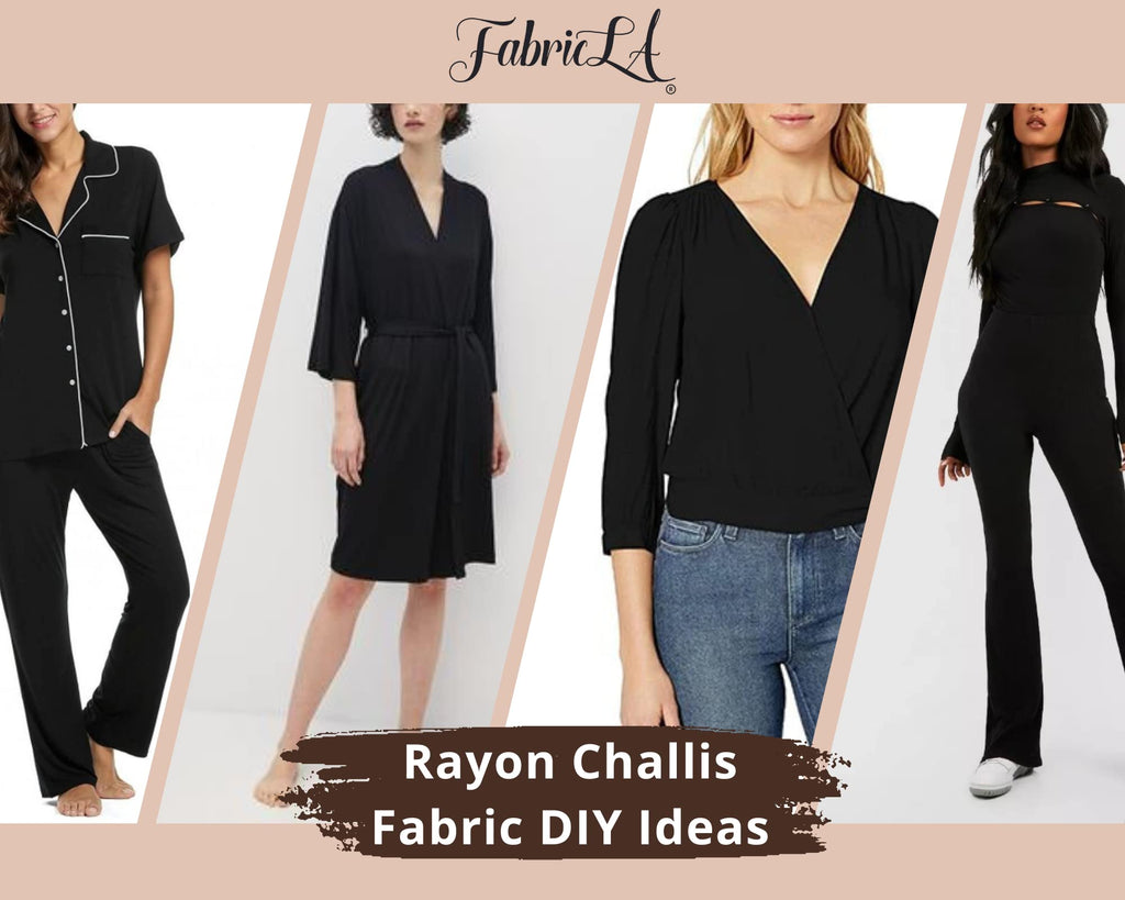 100% Rayon Challis Fabric by The Yard - 58" Wide Soft Lightweight Breathable Draping Fabric for Dresses, Blouses