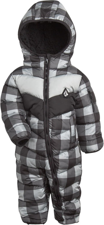 Baby Boys Snowsuit Insulated Sherpa-Lined Hooded Puffer Pram