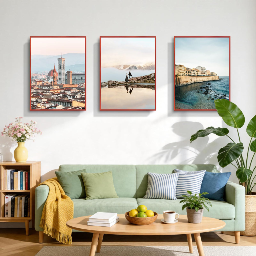 18x24 Aluminum Poster Frame Acrylic Front Red