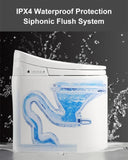 Homary Modern Smart Toilet, One-Piece Elongated Intelligent Bidet Toilet with Auto Flush, Heated Seat, Warm Water