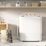 Portable Washing Machine, 18lbs Mini Washing Machine and Spin Dryer Combo, Mini Twin Tub Laundry Machine for Camping